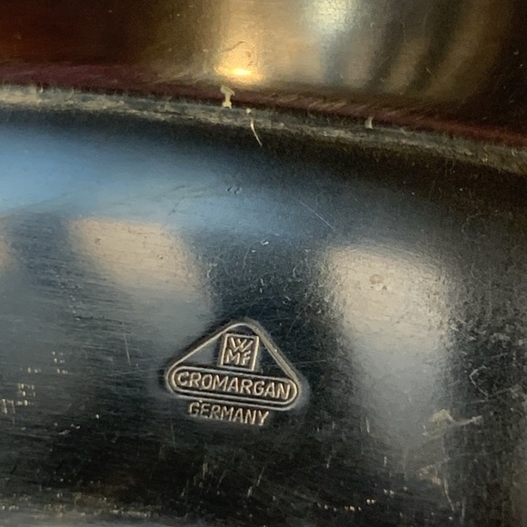 Set of 2 Silver Metal Egg Cups Hard Boiled Egg Holder Made in Germany Easter Egg - Picture 5 of 5